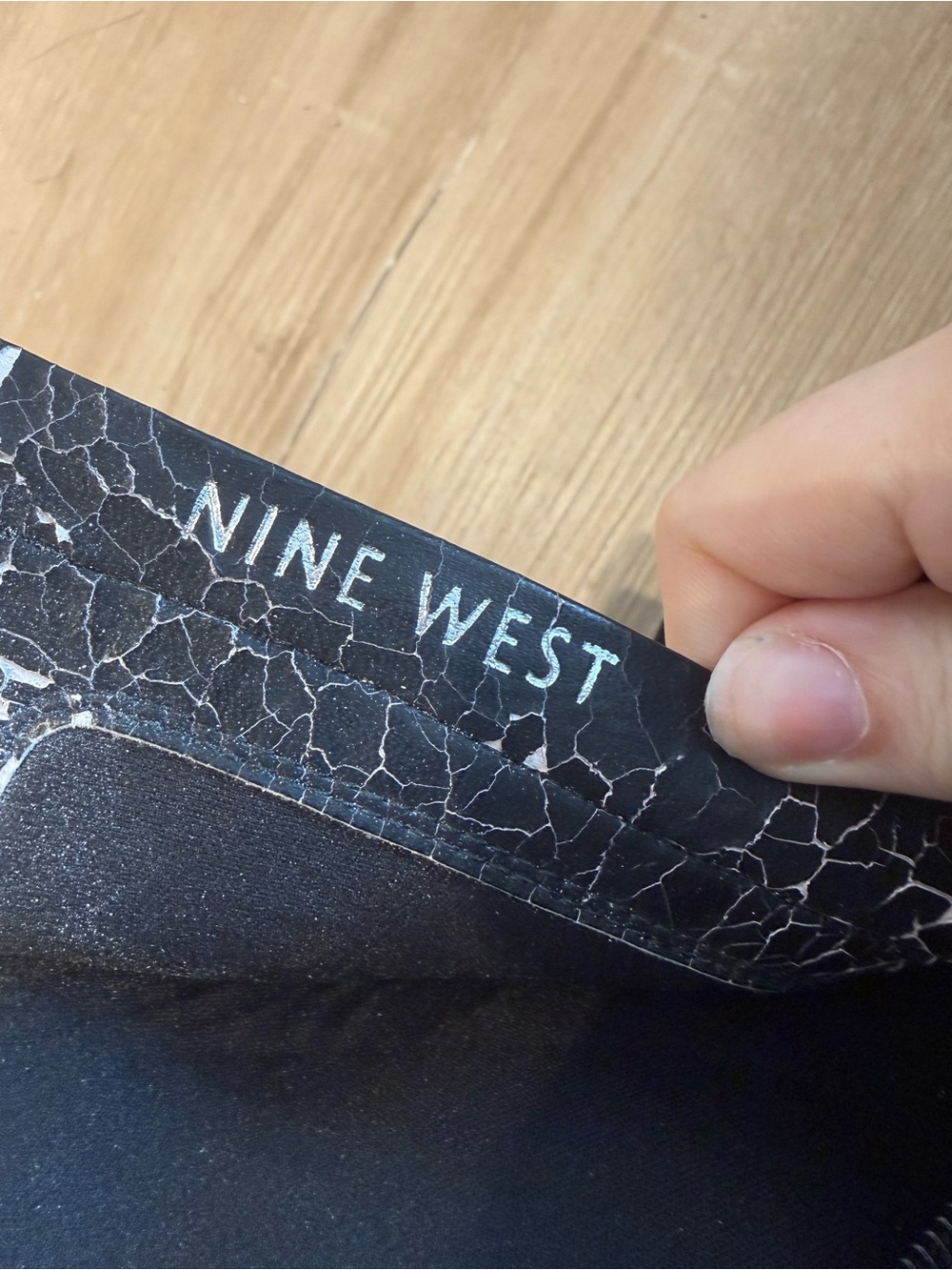 Nine West Black Lace-Up Suede High-Heel Ankle Boots - Picture 5 of 6